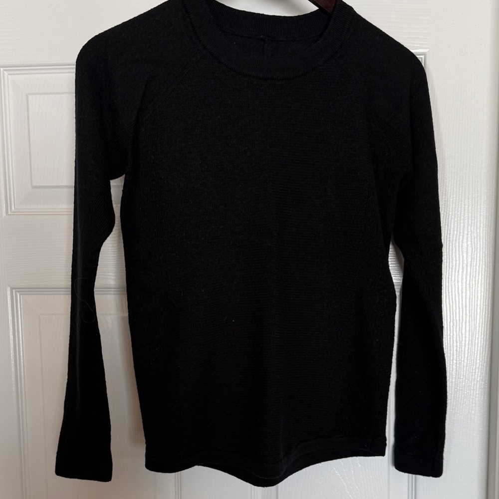 lululemon athletica Black Crew Neck Sweater
